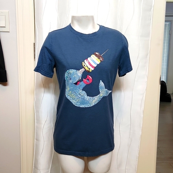 Cat & Jack Other - Cat & Jack Narwhal with Donuts Shirt